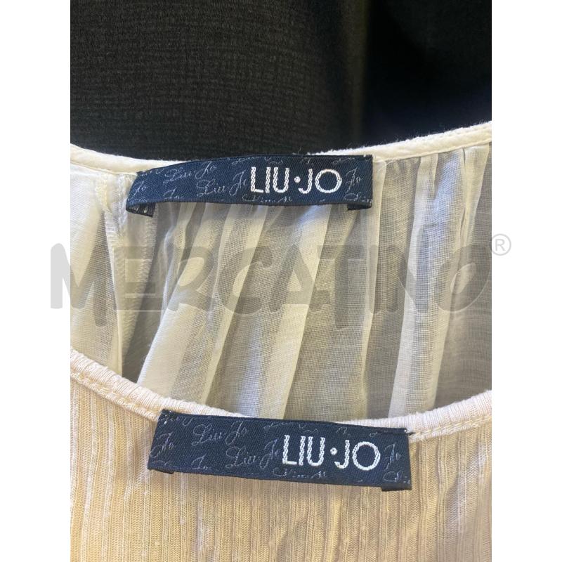 VESTITO DONNA/BLUSA LIU JO BIANCO TRASP+CANOTTA SOTTO | Mercatino dell'Usato Ciampino 2