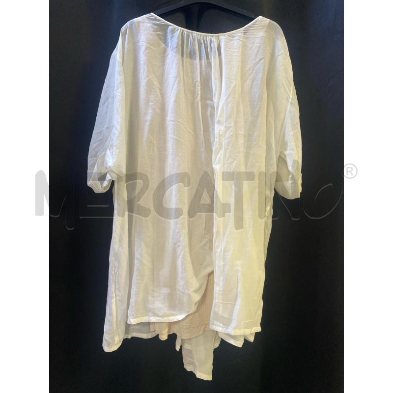 VESTITO DONNA/BLUSA LIU JO BIANCO TRASP+CANOTTA SOTTO | Mercatino dell'Usato Ciampino 3