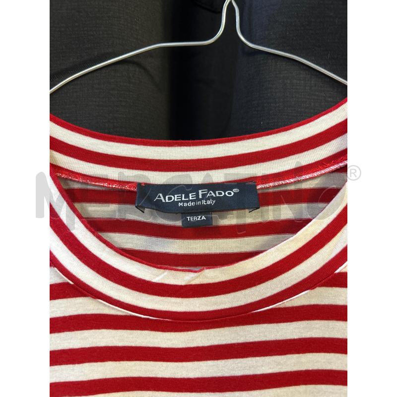 VESTITO DONNA ADELE FADO ROSSO STR BIANCHE SOPRA | Mercatino dell'Usato Ciampino 2