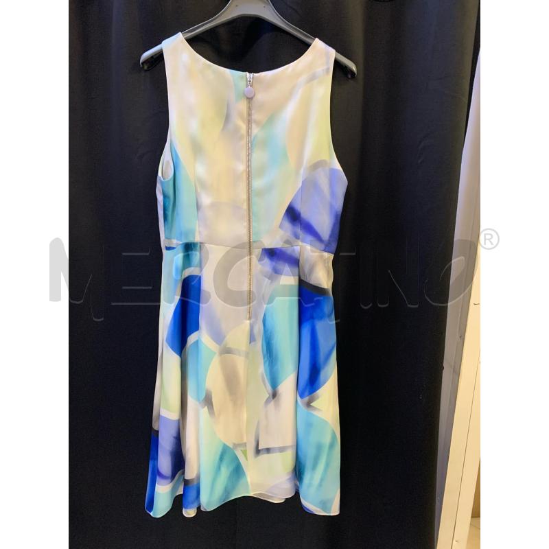 VESTITO DONNA ARMANI SETA FANT BEIGE BLU VERDE | Mercatino dell'Usato Ciampino 2