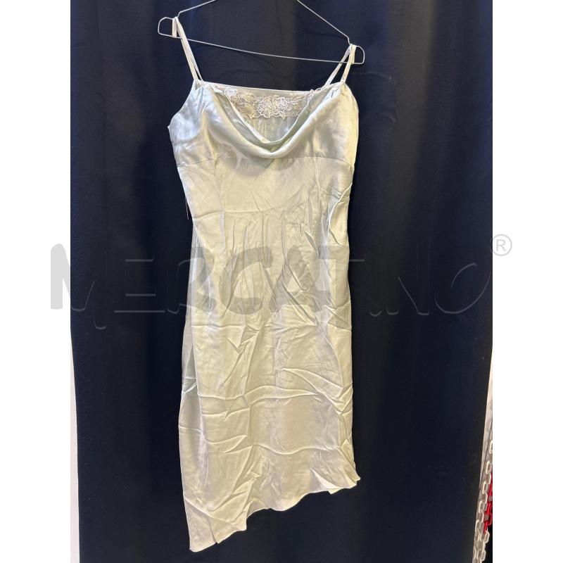 VESTITO DONNA BEIGE PERLATO SAKE SETA 100% | Mercatino dell'Usato Ciampino 1