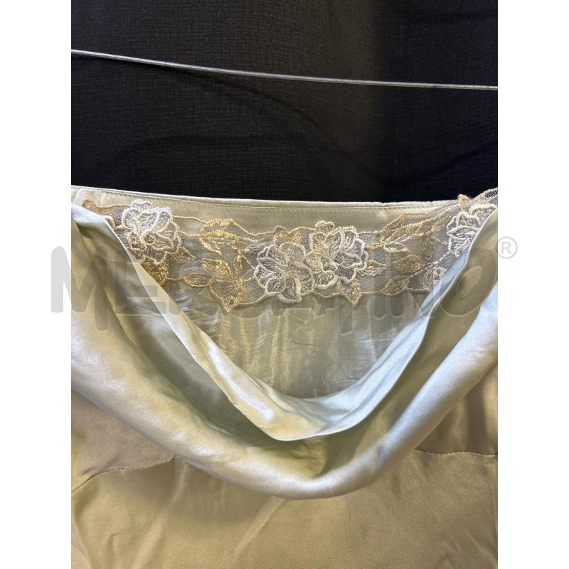 VESTITO DONNA BEIGE PERLATO SAKE SETA 100% | Mercatino dell'Usato Ciampino 2