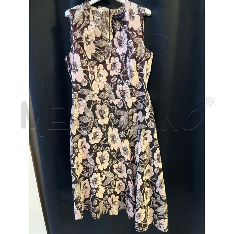 VESTITO DONNA BORDEAUC FIORI ROSA  | Mercatino dell'Usato Ciampino 1