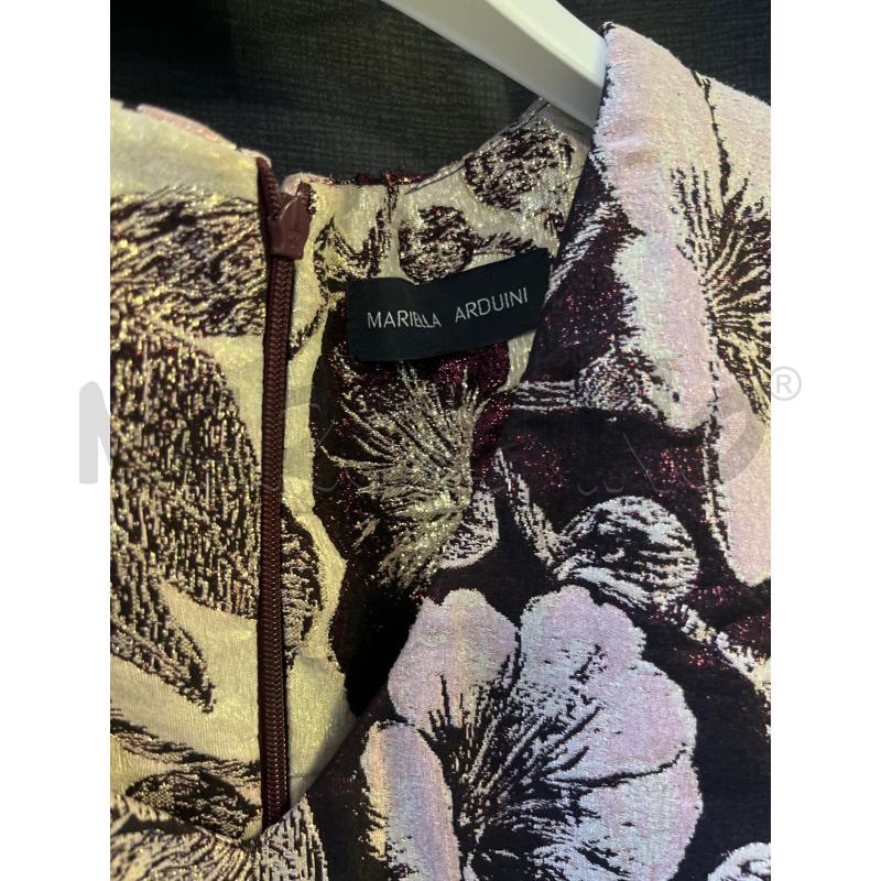 VESTITO DONNA BORDEAUC FIORI ROSA  | Mercatino dell'Usato Ciampino 2