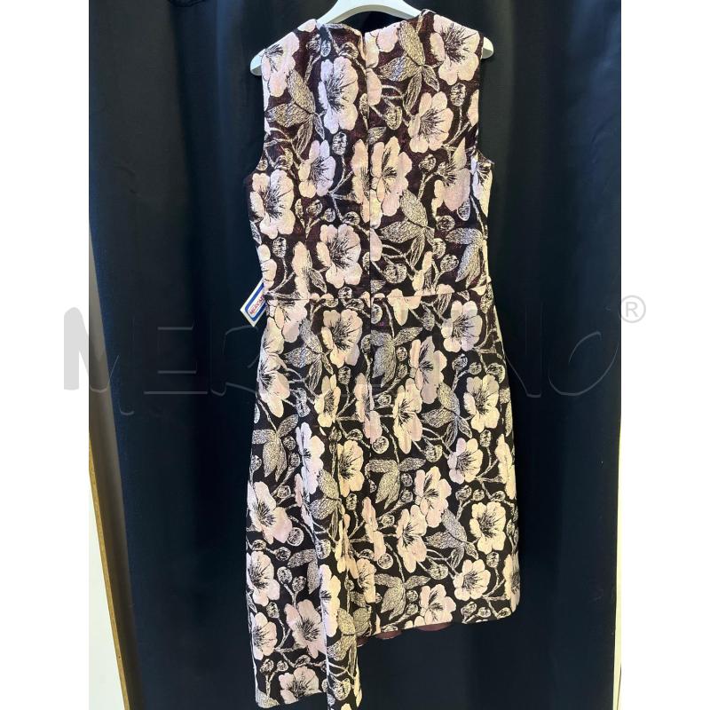 VESTITO DONNA BORDEAUC FIORI ROSA  | Mercatino dell'Usato Ciampino 3