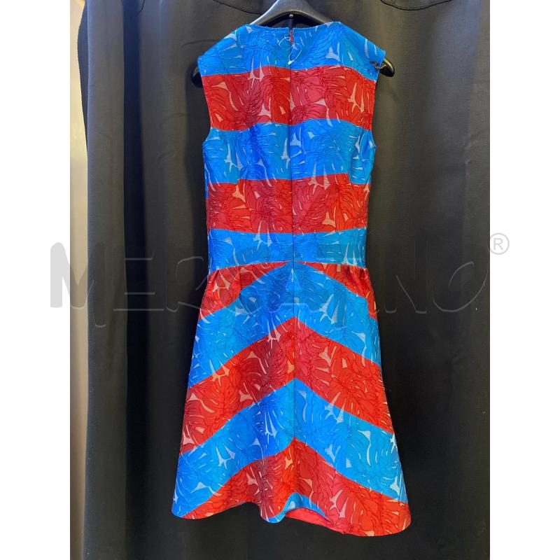 VESTITO DONNA BOUTIQUE CELESTE ROSSO RICAMO | Mercatino dell'Usato Ciampino 3