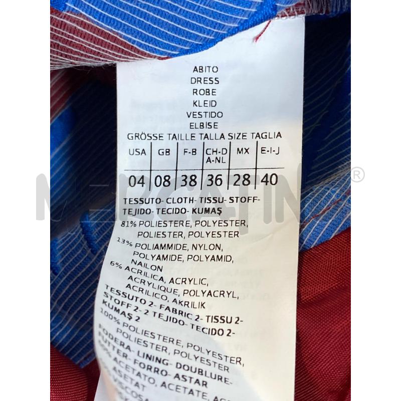 VESTITO DONNA BOUTIQUE CELESTE ROSSO RICAMO | Mercatino dell'Usato Ciampino 4