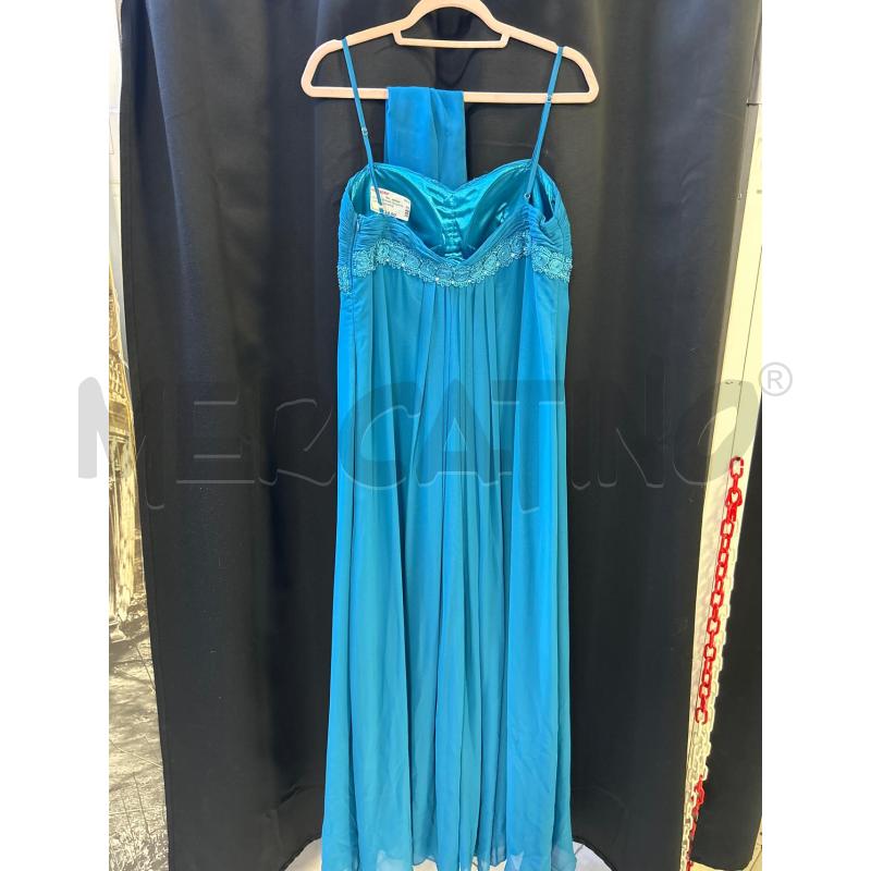 VESTITO DONNA CELESTE LUNGO ELEGANTE  | Mercatino dell'Usato Ciampino 3