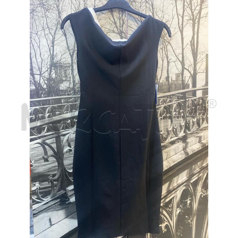 VESTITO DONNA CITY GODDESS NERO COLLO BIANCO NUOVO | Mercatino dell'Usato Ciampino 3