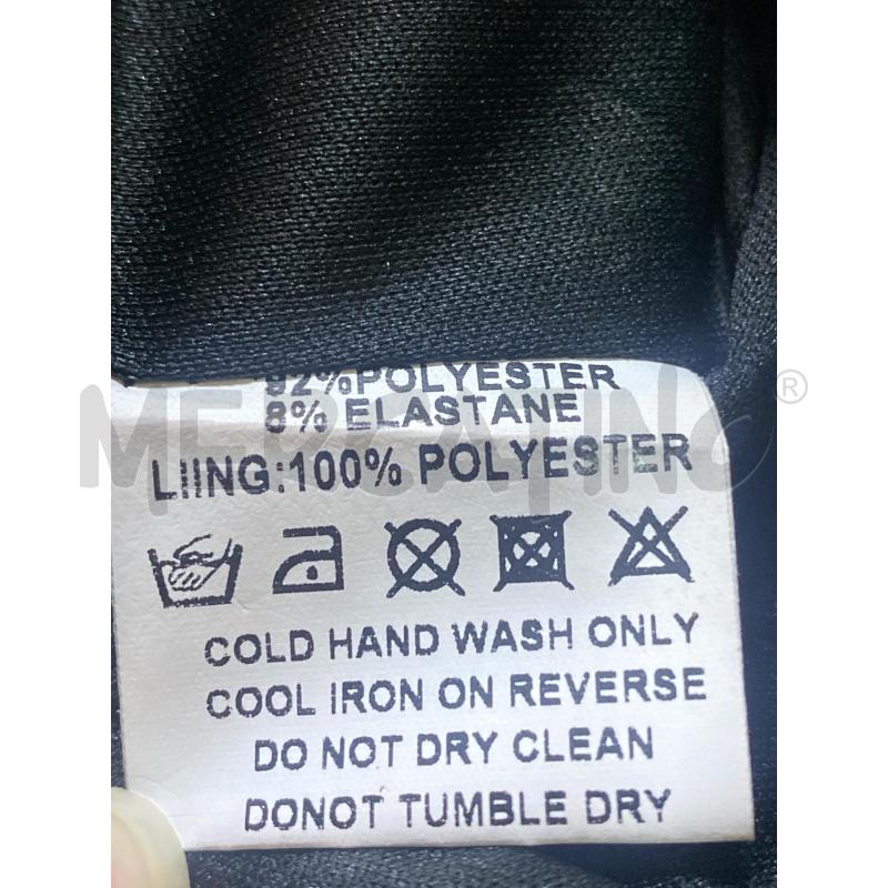 VESTITO DONNA CITY GODDESS NERO COLLO BIANCO NUOVO | Mercatino dell'Usato Ciampino 5