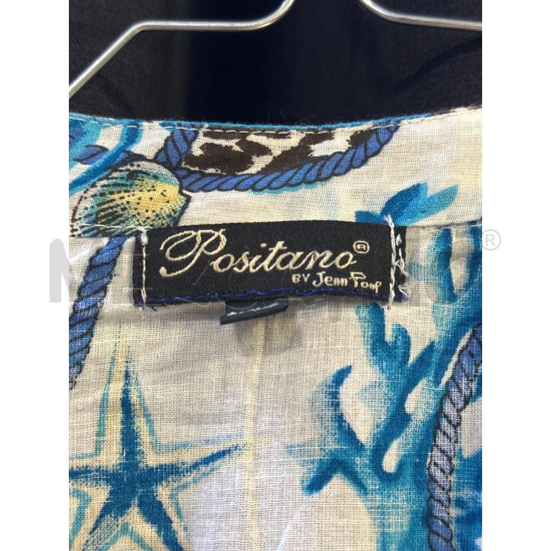 VESTITO DONNA COPRICOSTUME POSITANO BIANCO FANT BLU LEOP | Mercatino dell'Usato Ciampino 2