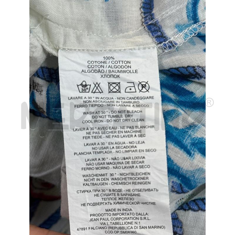 VESTITO DONNA COPRICOSTUME POSITANO BIANCO FANT BLU LEOP | Mercatino dell'Usato Ciampino 4