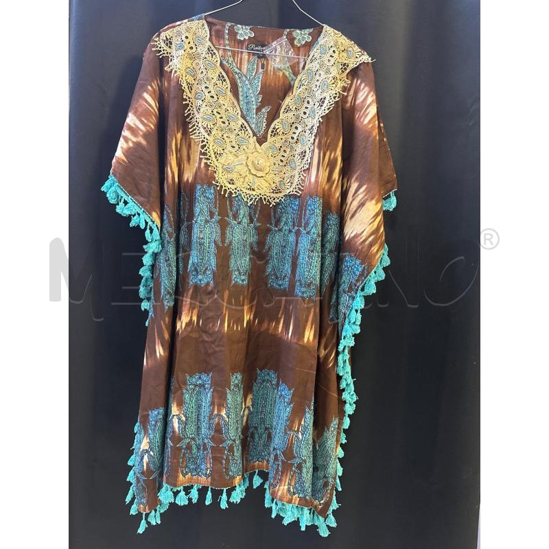 VESTITO DONNA COPRICOSTUME POSITANO MARR BEIGE CELESTE  | Mercatino dell'Usato Ciampino 1