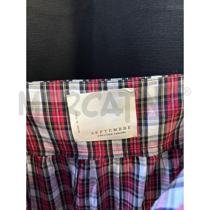 VESTITO DONNA CRISTINA TARONI SEPTEMBRE QUADRETTI ROSSI BIANCHI NERI  | Mercatino dell'Usato Ciampino 2
