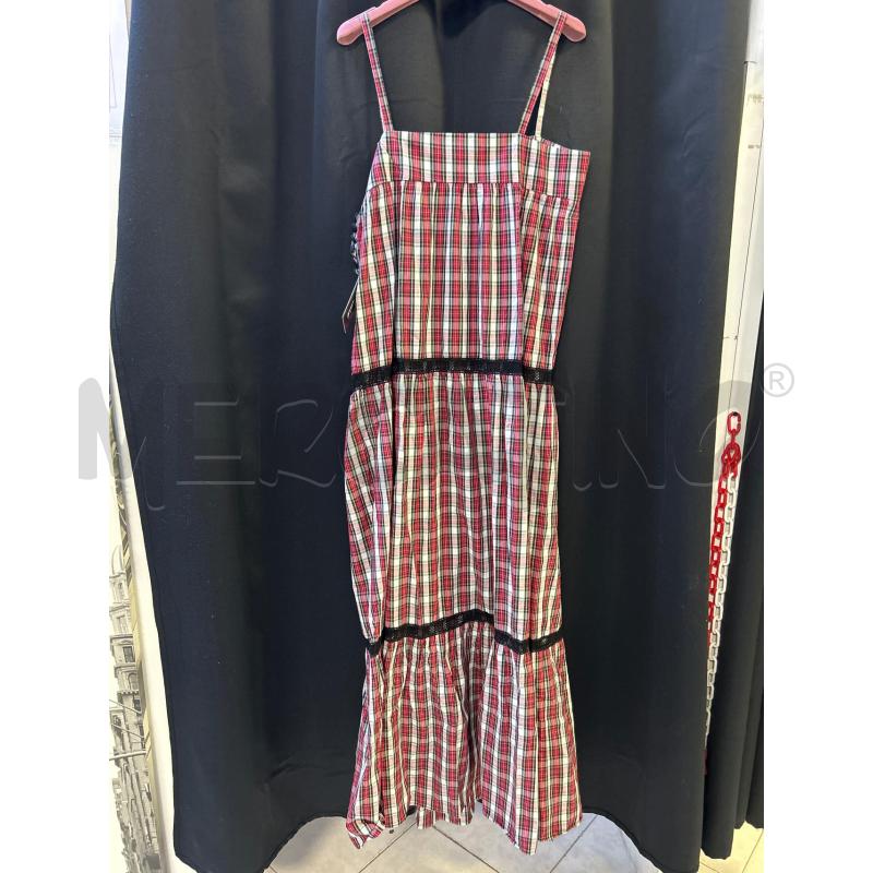 VESTITO DONNA CRISTINA TARONI SEPTEMBRE QUADRETTI ROSSI BIANCHI NERI  | Mercatino dell'Usato Ciampino 3