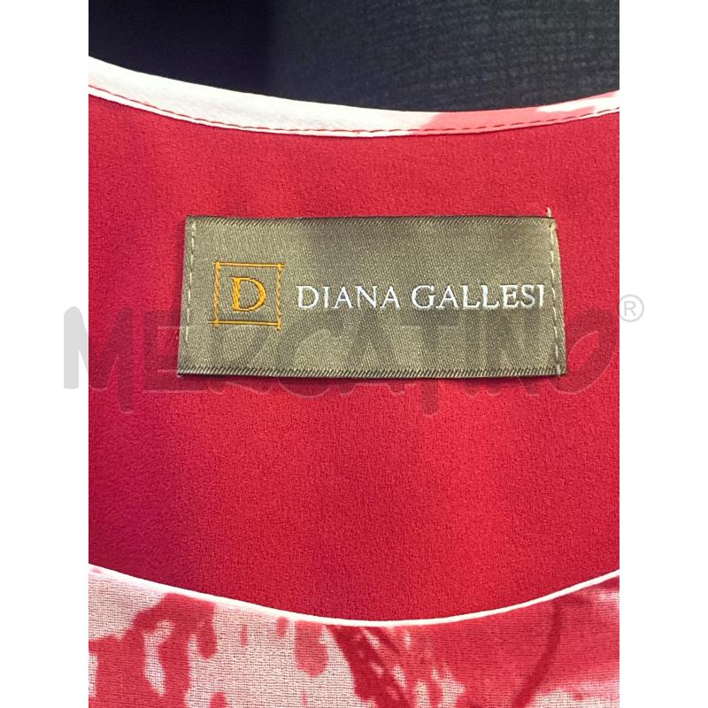 VESTITO DONNA DIANA GALLESI ROSA BIANCO+SCIARPINA | Mercatino dell'Usato Ciampino 2