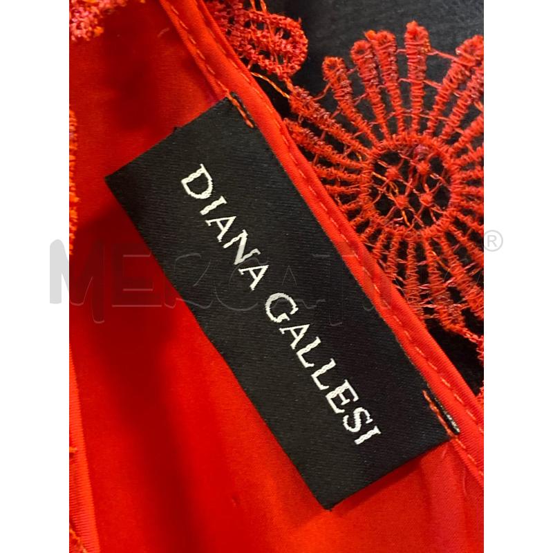VESTITO DONNA DIANA GALLESI ROSSO RICAMO  | Mercatino dell'Usato Ciampino 2