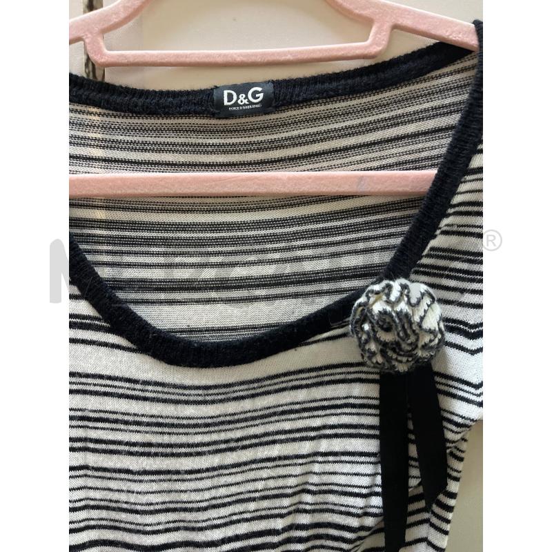 VESTITO DONNA DOLCE E GABBANA STR BIANCHE NERE | Mercatino dell'Usato Ciampino 1