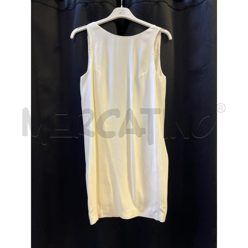VESTITO DONNA DONDUP BIANCO DIETRO PAILL. GRIGIE E BRILL | Mercatino dell'Usato Ciampino 1