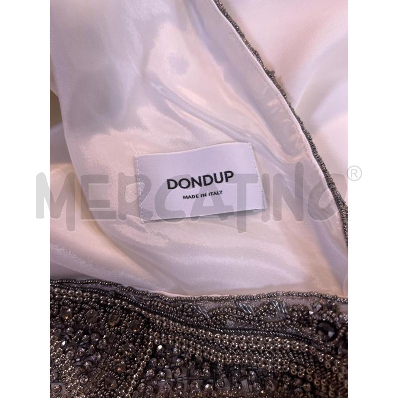 VESTITO DONNA DONDUP BIANCO DIETRO PAILL. GRIGIE E BRILL | Mercatino dell'Usato Ciampino 3