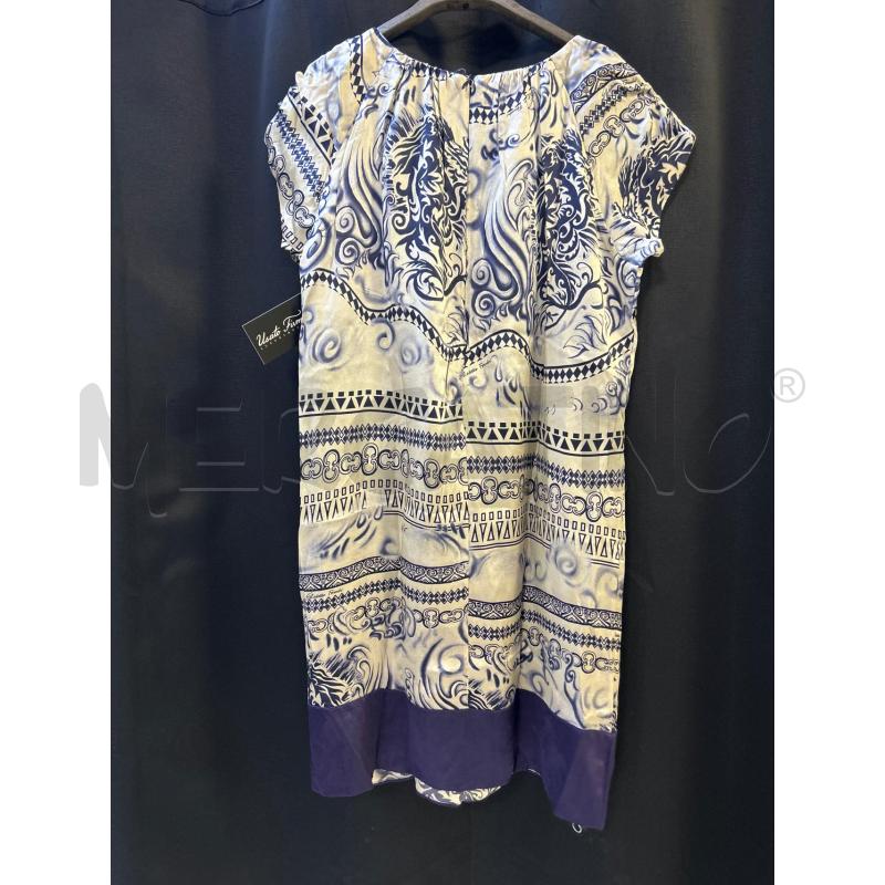 VESTITO DONNA ELISABETTA FRANCHI BEIGE BLU  | Mercatino dell'Usato Ciampino 4