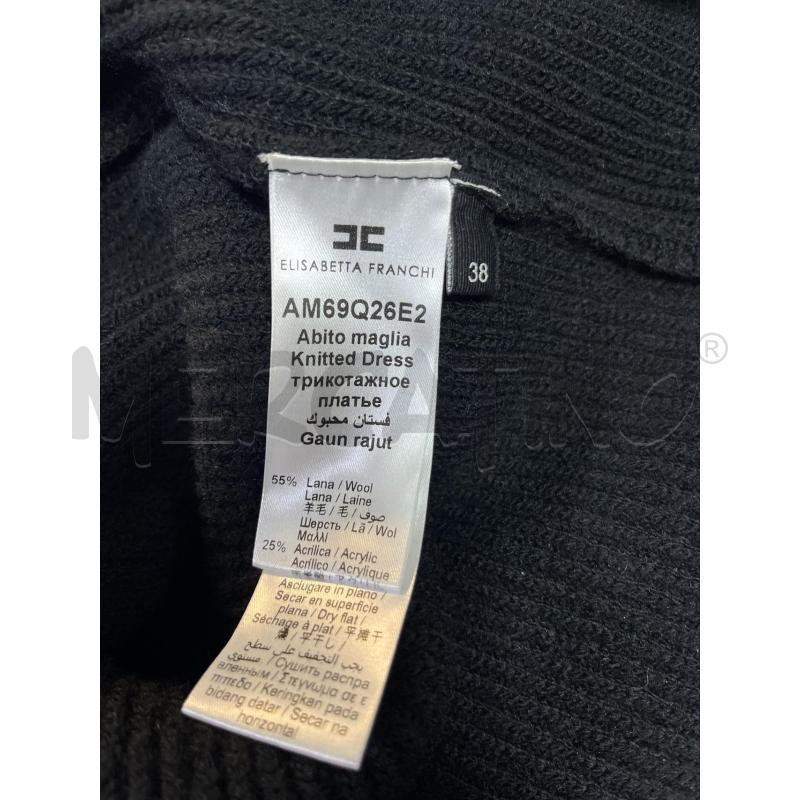 VESTITO DONNA ELISABETTA FRANCHI NERO RIF BIANCHI BOTT DOR | Mercatino dell'Usato Ciampino 4