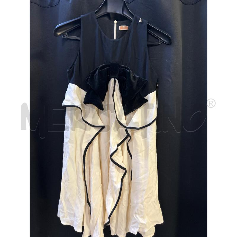 VESTITO DONNA ELISABETTA FRANCHI PANNA RIF VELL NERO  | Mercatino dell'Usato Ciampino 1