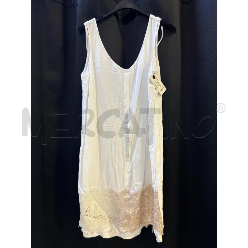 VESTITO DONNA ELISA CAVALLETTI BIANCO SOTTO PIZZO | Mercatino dell'Usato Ciampino 1