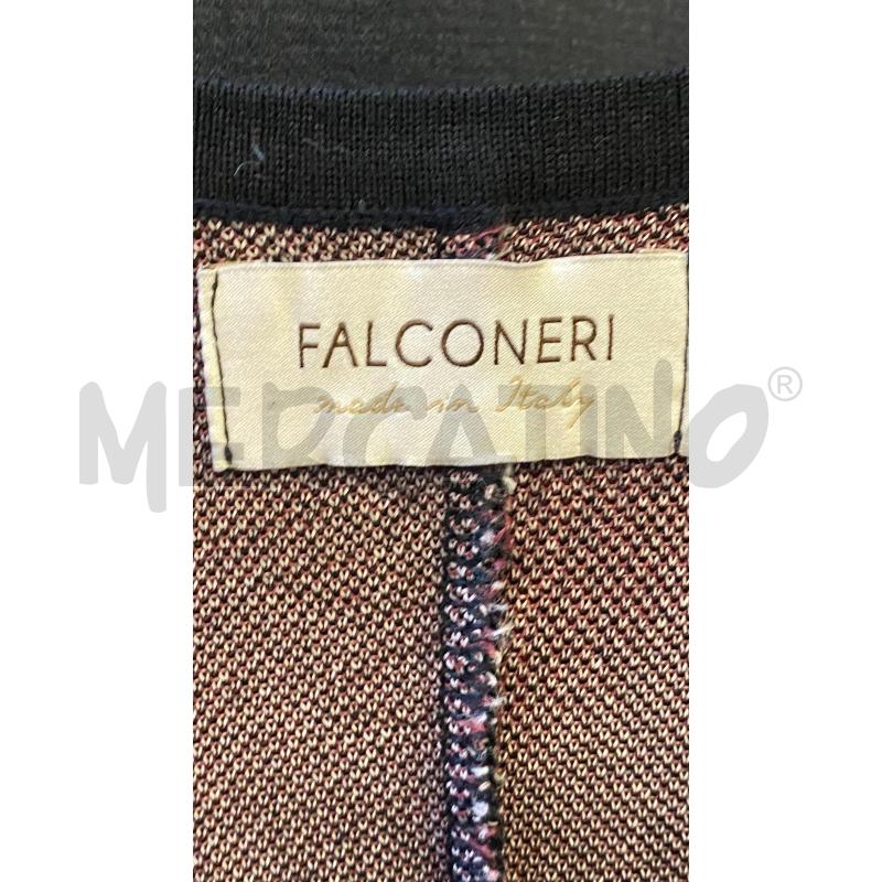 VESTITO DONNA FALCONERI LUNGO NERO FANATSIA ROSE | Mercatino dell'Usato Ciampino 3