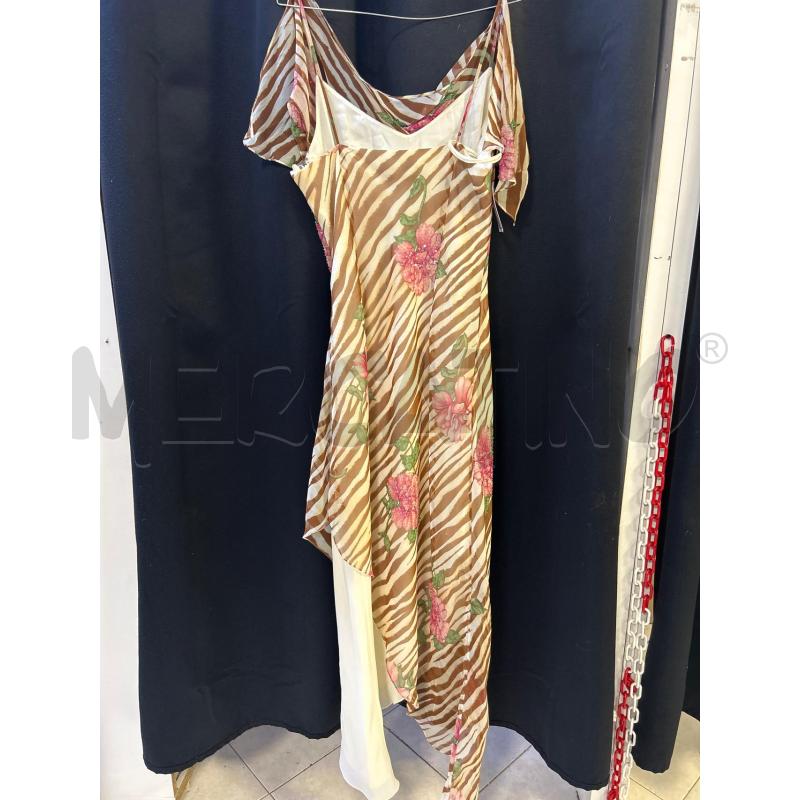 VESTITO DONNA FAYAZI STR BEIGE MARR FIORI PERLINE | Mercatino dell'Usato Ciampino 3