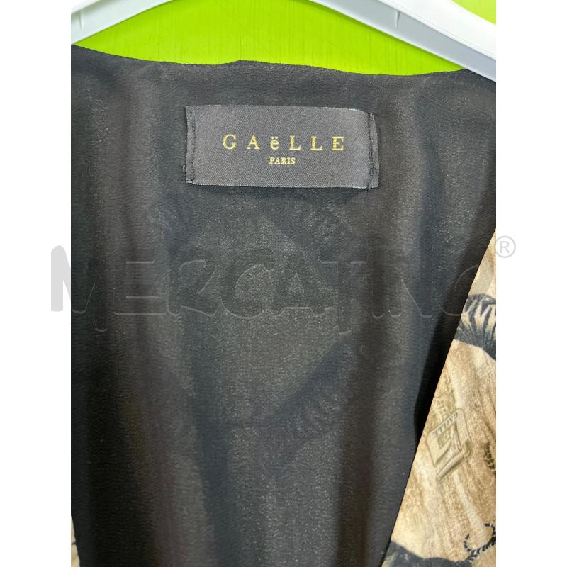 VESTITO DONNA GAELLE BEIGE TIGRI RIF NERO PIZZO | Mercatino dell'Usato Ciampino 5