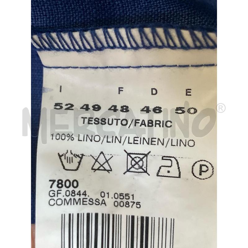 VESTITO DONNA GAIA BLU IN LINO | Mercatino dell'Usato Ciampino 4