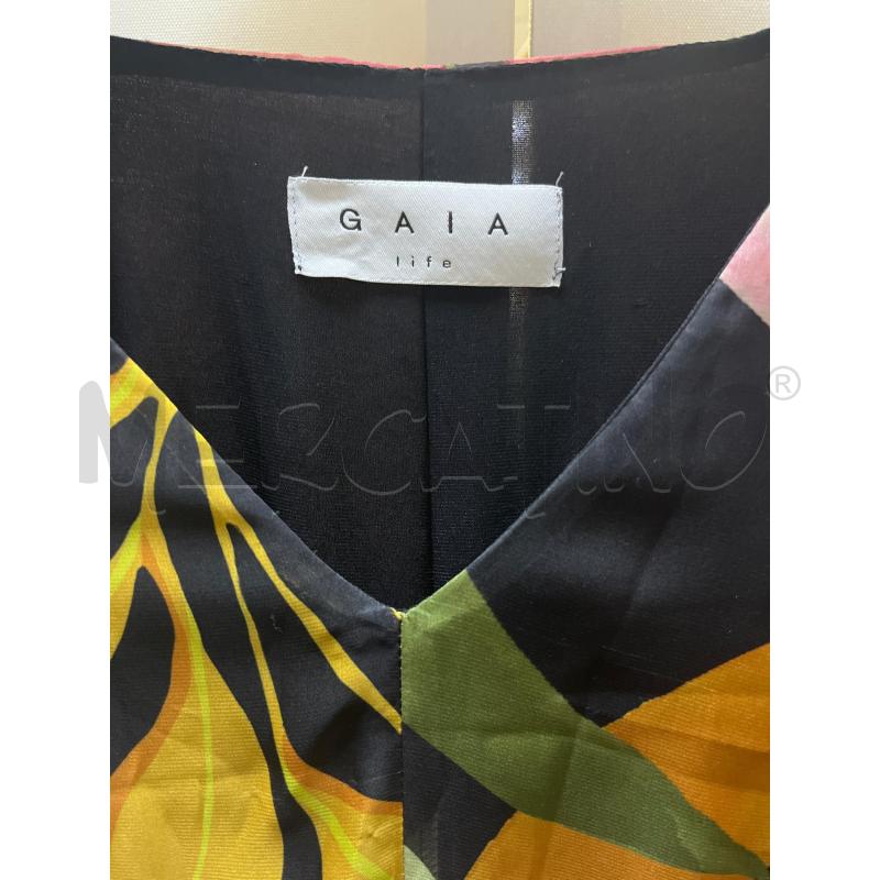VESTITO DONNA GAIA LIFE NERO ROSA GIALLO VERDE FANT | Mercatino dell'Usato Ciampino 2