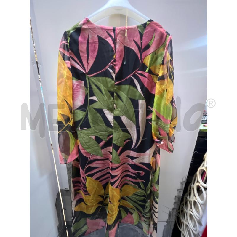 VESTITO DONNA GAIA LIFE NERO ROSA GIALLO VERDE FANT | Mercatino dell'Usato Ciampino 3