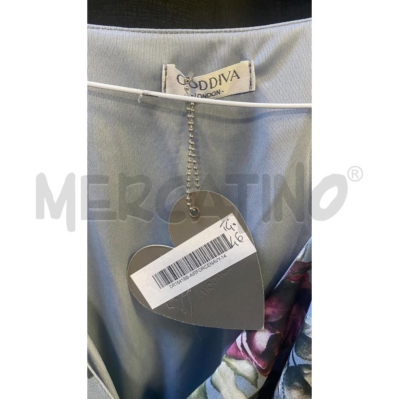VESTITO DONNA GODDIVA NUOVO GRIGIO FIORI  | Mercatino dell'Usato Ciampino 2