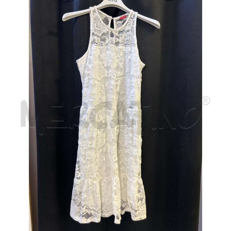 VESTITO DONNA GUESS BIANCO PIZZO | Mercatino dell'Usato Ciampino 1