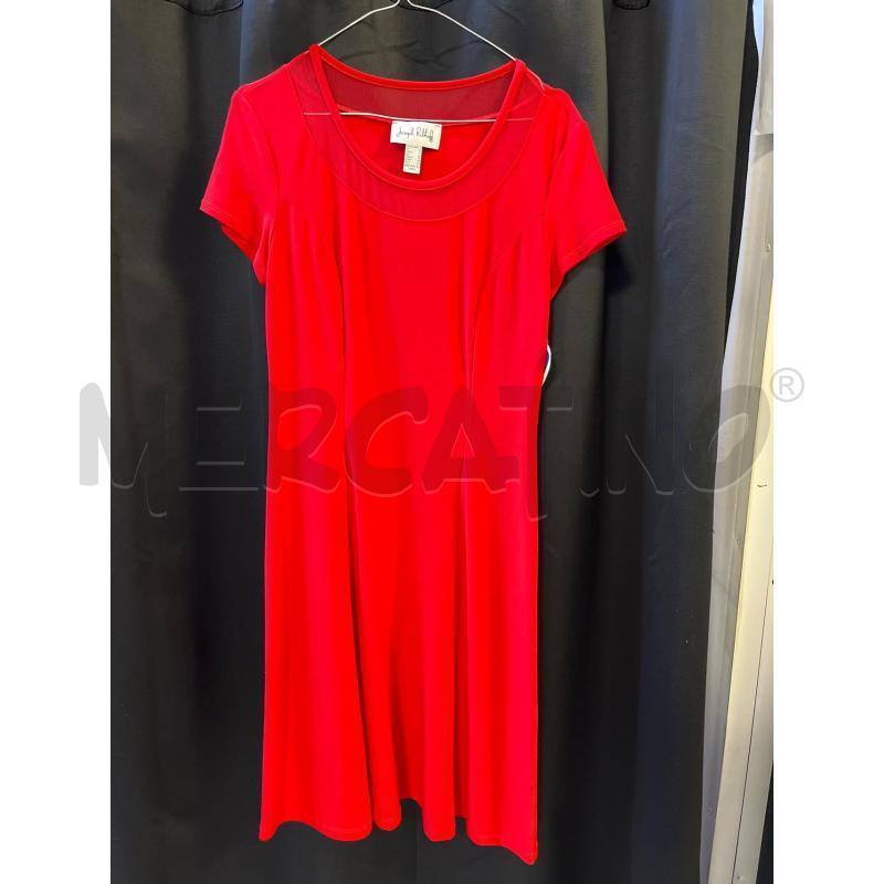 VESTITO DONNA JOSEPH RIBKOFF ROSSO  | Mercatino dell'Usato Ciampino 1