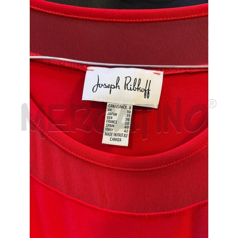 VESTITO DONNA JOSEPH RIBKOFF ROSSO  | Mercatino dell'Usato Ciampino 2