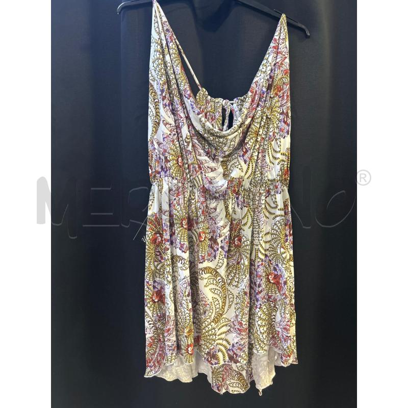 VESTITO DONNA JUST CAVALLI BIANCO GIALLO VIOLA FUCSIA FANTASIA | Mercatino dell'Usato Ciampino 3