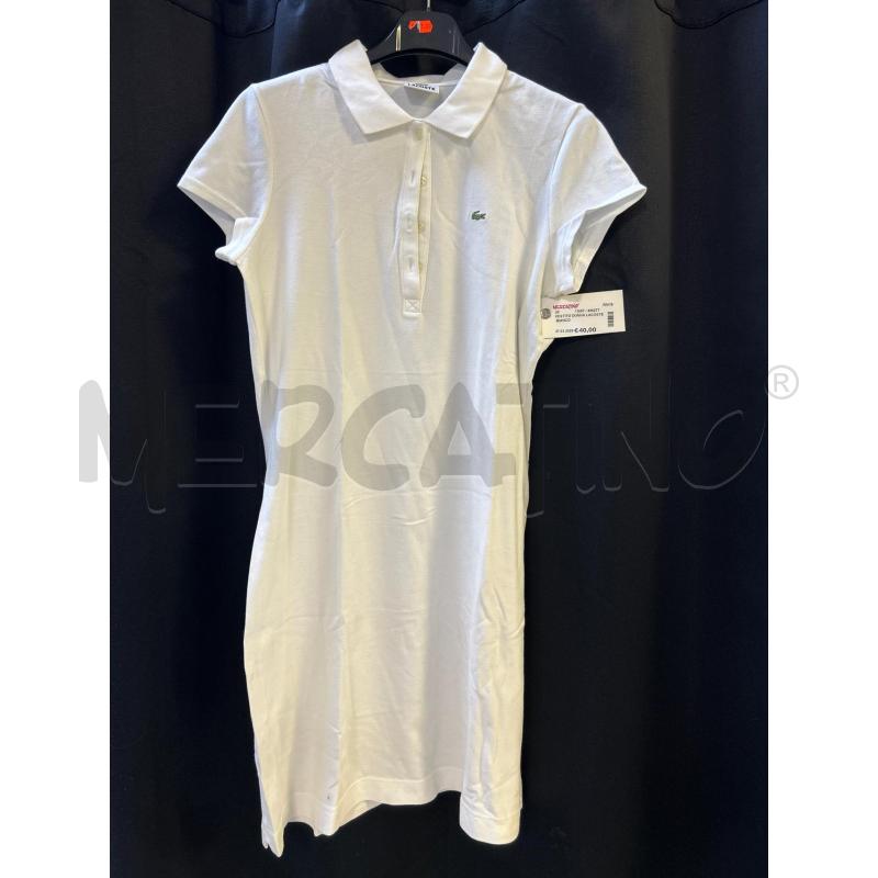 VESTITO DONNA LACOSTE BIANCO | Mercatino dell'Usato Ciampino 1