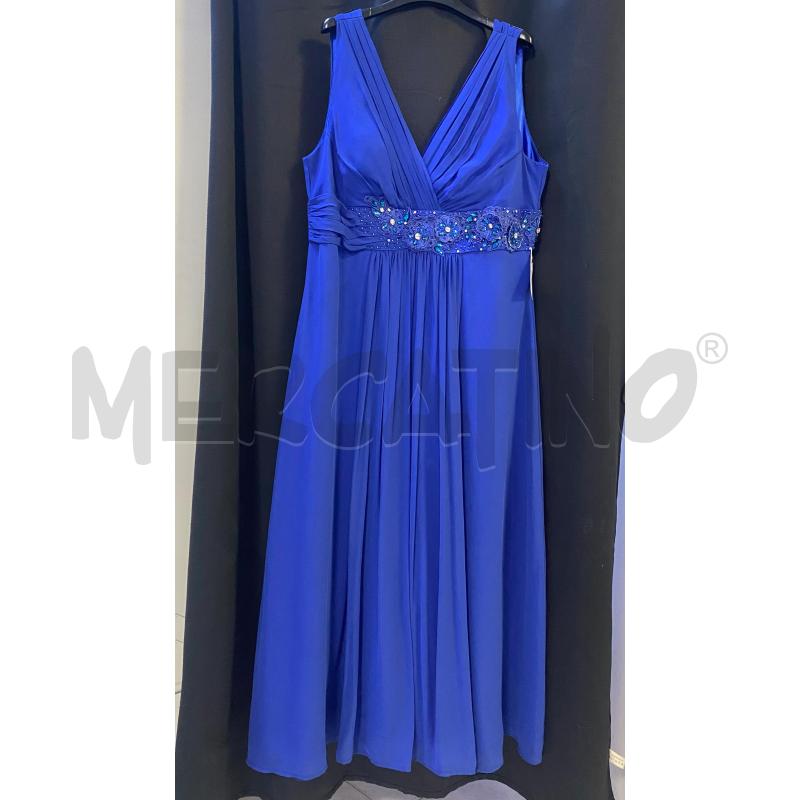 VESTITO DONNA LAUTINEL ELEGANTE BLU LUNGO | Mercatino dell'Usato Ciampino 1