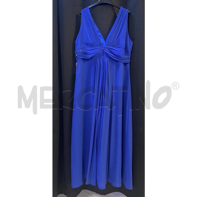 VESTITO DONNA LAUTINEL ELEGANTE BLU LUNGO | Mercatino dell'Usato Ciampino 2