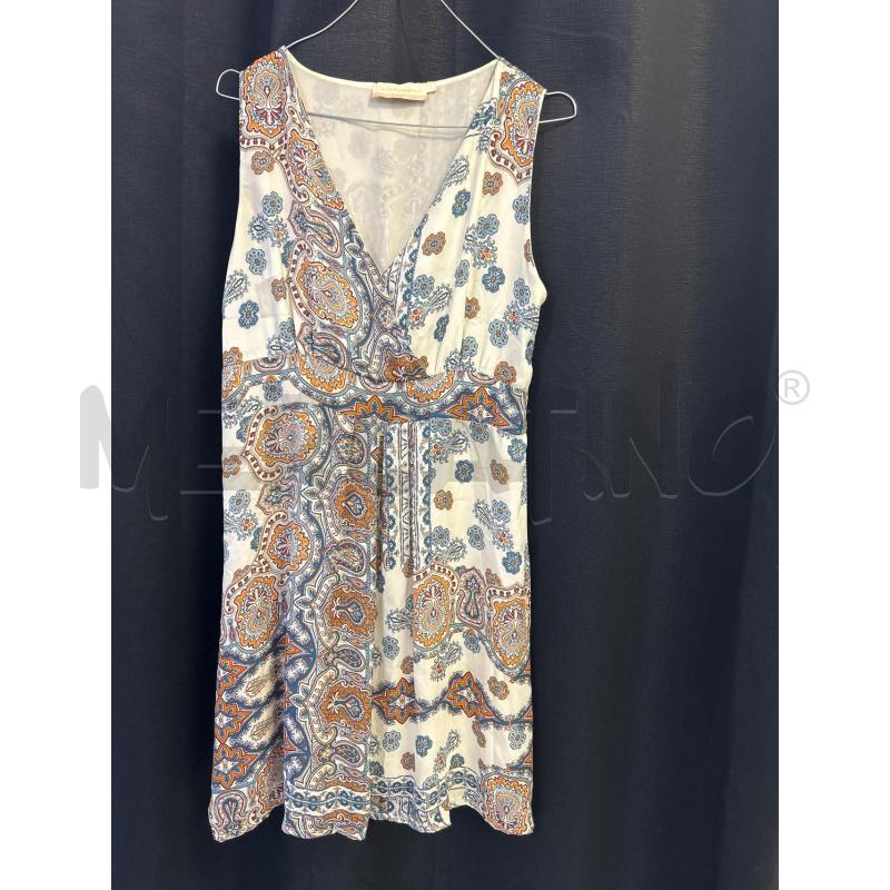 VESTITO DONNA LA FEE MARABOUTE BEIGE FANT CELESTE ROSA ARANCIO | Mercatino dell'Usato Ciampino 1
