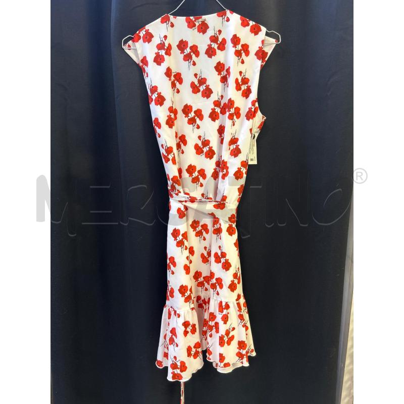 VESTITO DONNA LIU JO BIANCO FIORI ROSSI  | Mercatino dell'Usato Ciampino 3