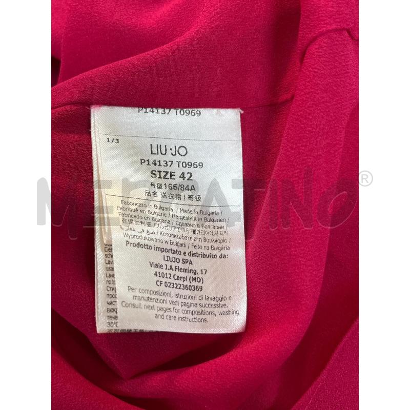 VESTITO DONNA LIU JO FUCSIA MONOSPALLA  | Mercatino dell'Usato Ciampino 5