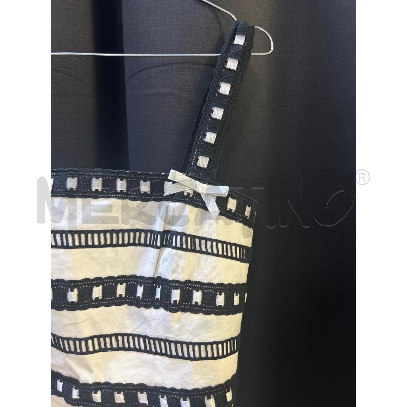 VESTITO DONNA LUISA SPAGNOLI BIANCO RICAMO NERO | Mercatino dell'Usato Ciampino 2