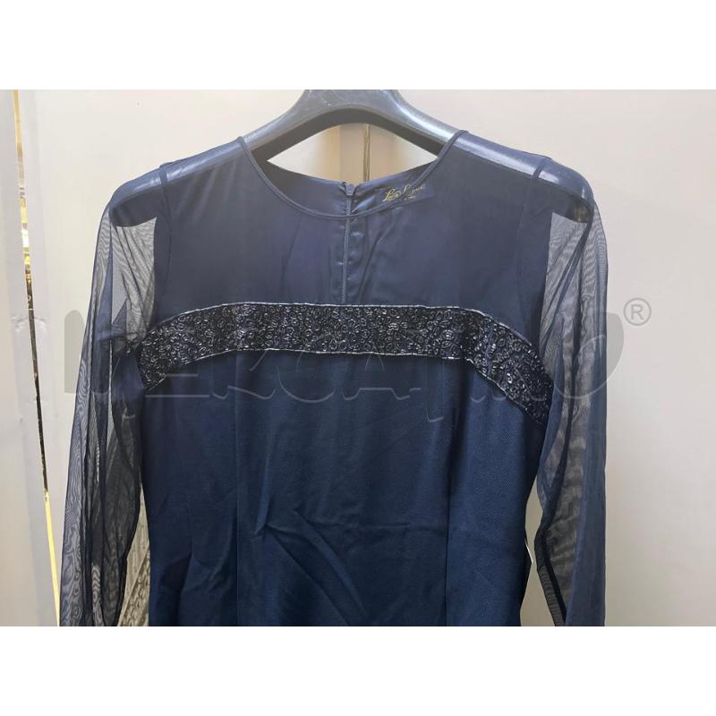VESTITO DONNA LUISA SPAGNOLI BLU PERLINE | Mercatino dell'Usato Ciampino 2