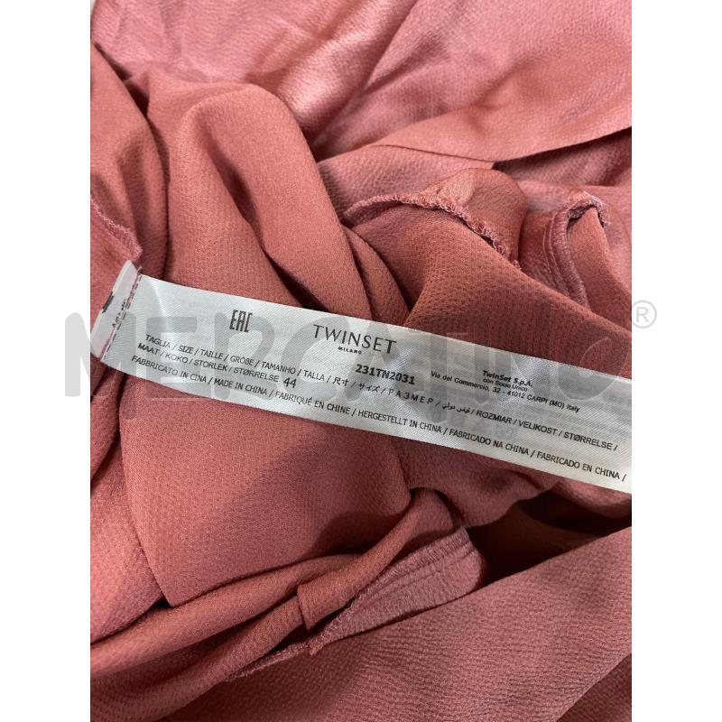 VESTITO DONNA LUNGO TWINSET ROSA  | Mercatino dell'Usato Ciampino 4