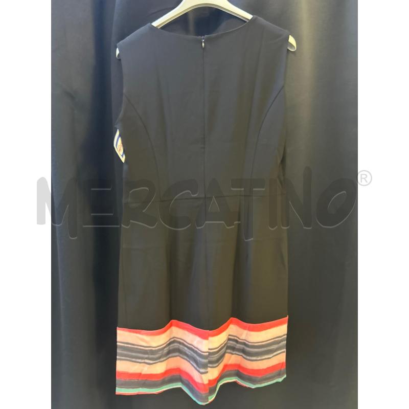 VESTITO DONNA MADE IN ITALY NUOVO NERO STR ROSSA E SOTTO ROSA  | Mercatino dell'Usato Ciampino 2