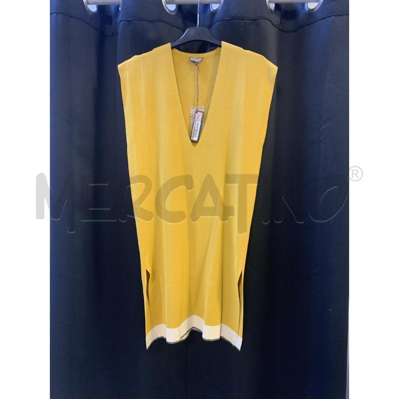 VESTITO DONNA MALIPARMI NUOVO GIALLO STR BEIGE SOTTO | Mercatino dell'Usato Ciampino 1